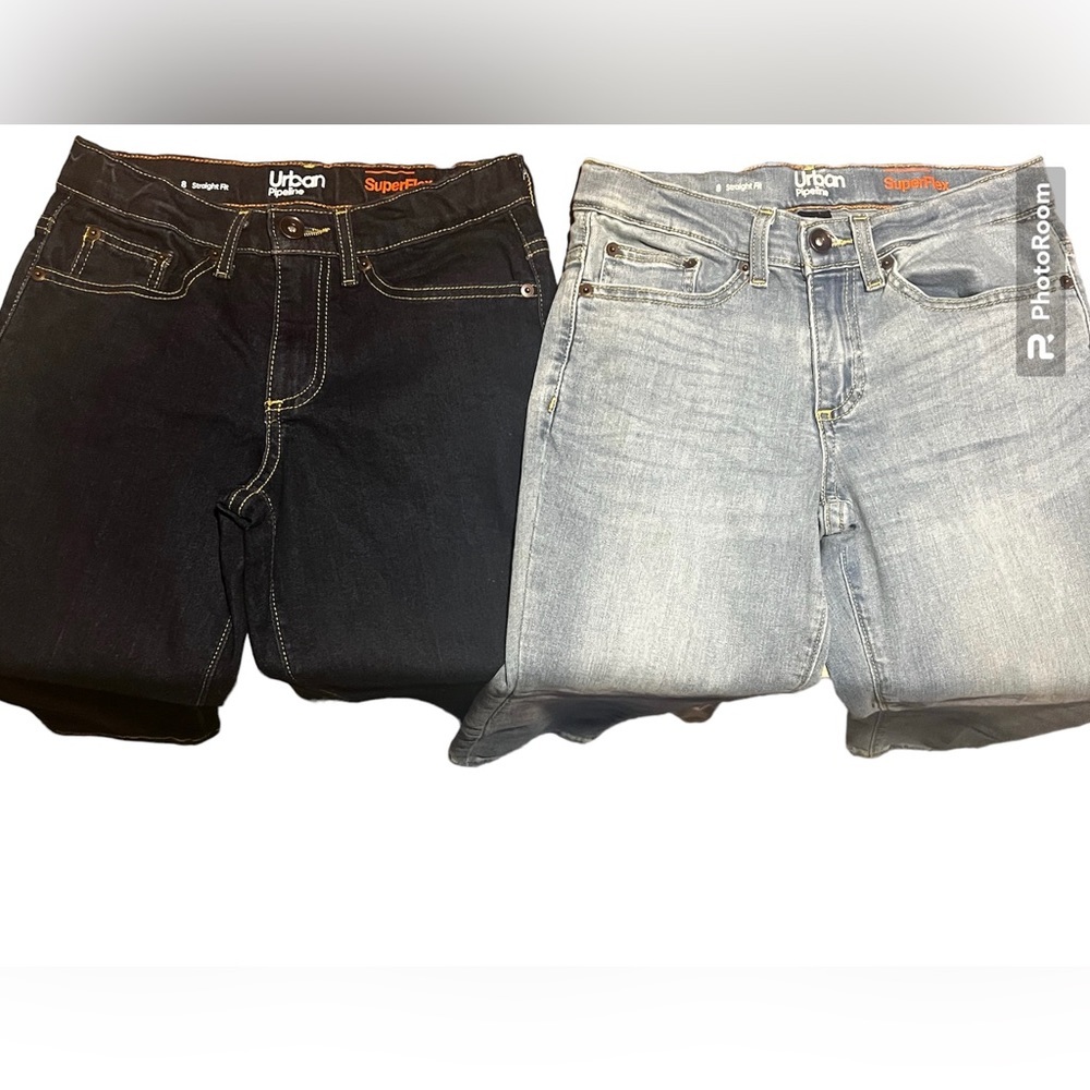 Urban Pipeline Boys Straight Fit Blue Jeans 2-pack